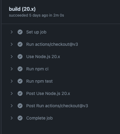 GitHub Actions Workflow Run Details